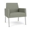 Lesro Mystic Lounge Reception Guest Chair, Silver, OH Eucalyptus Upholstery ML1101 - alternate 1